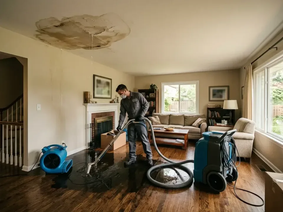 attic-pipe-burst-ceiling-drip-008 — frequently asked questions, Water Damage Restoration & Carpet Care in Richmond Heights,…